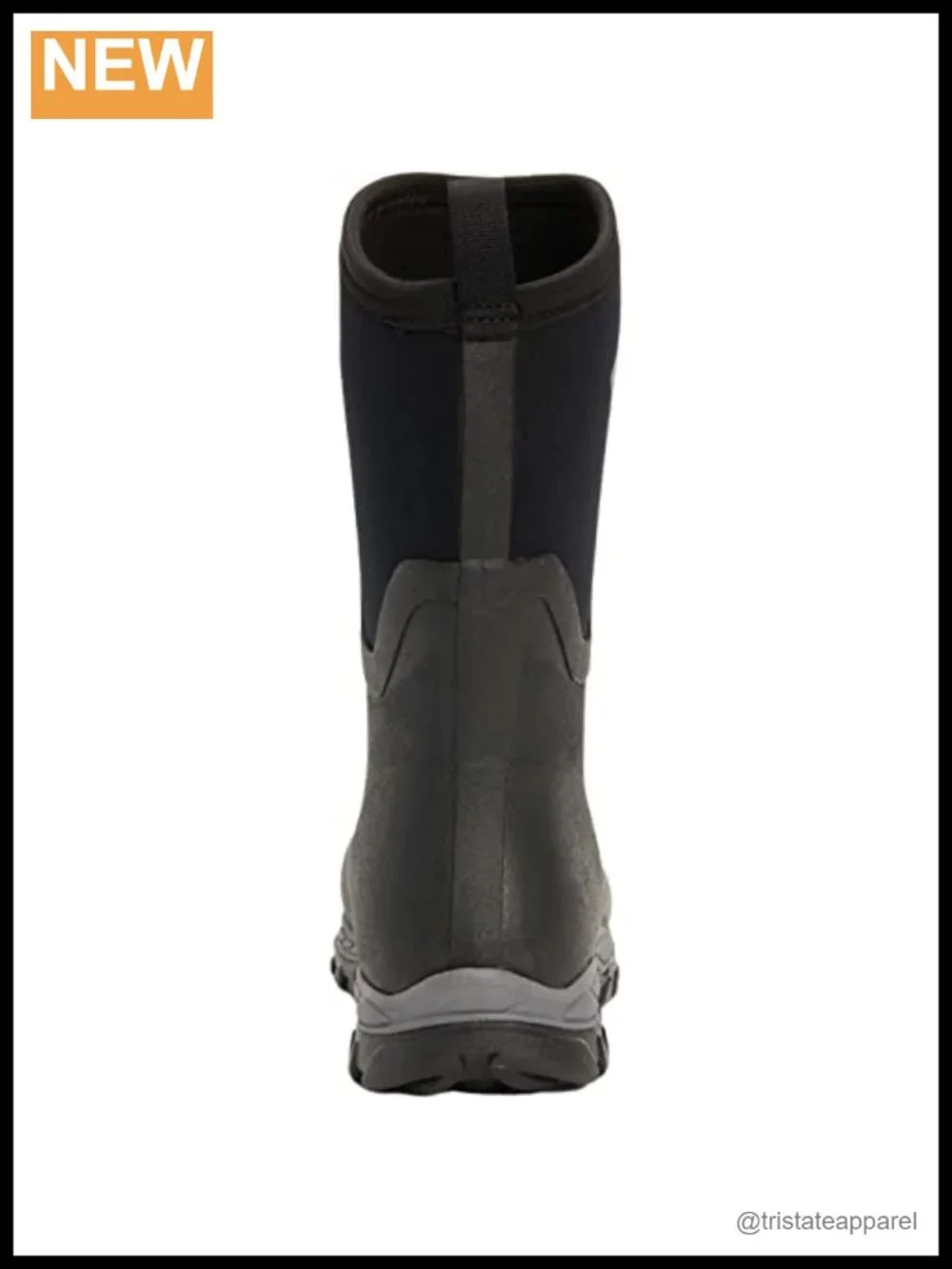 Women's 12-Inch Mid Boot Waterproof Fleece Lined Neoprene Rubber Pull-On Snow